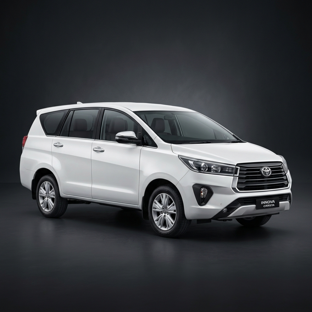 Innova Crysta premium SUV - luxurious 6 seater for outstation tours